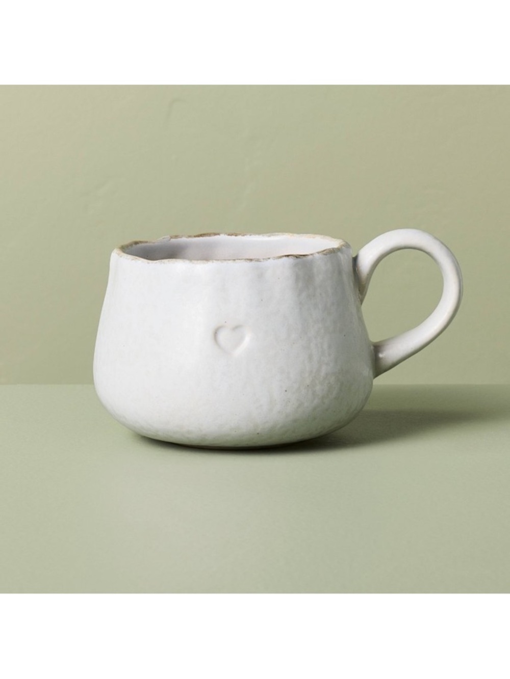 Hearth & Hand Magnolia 13oz Debossed Heart Stoneware Coffee Mug 2026